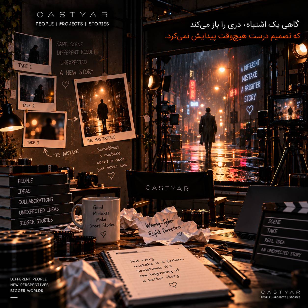 گاهی یک اشتباه، دری را باز می‌کند که تصمیم درست هیچ‌وقت پیدایش نمی‌کرد